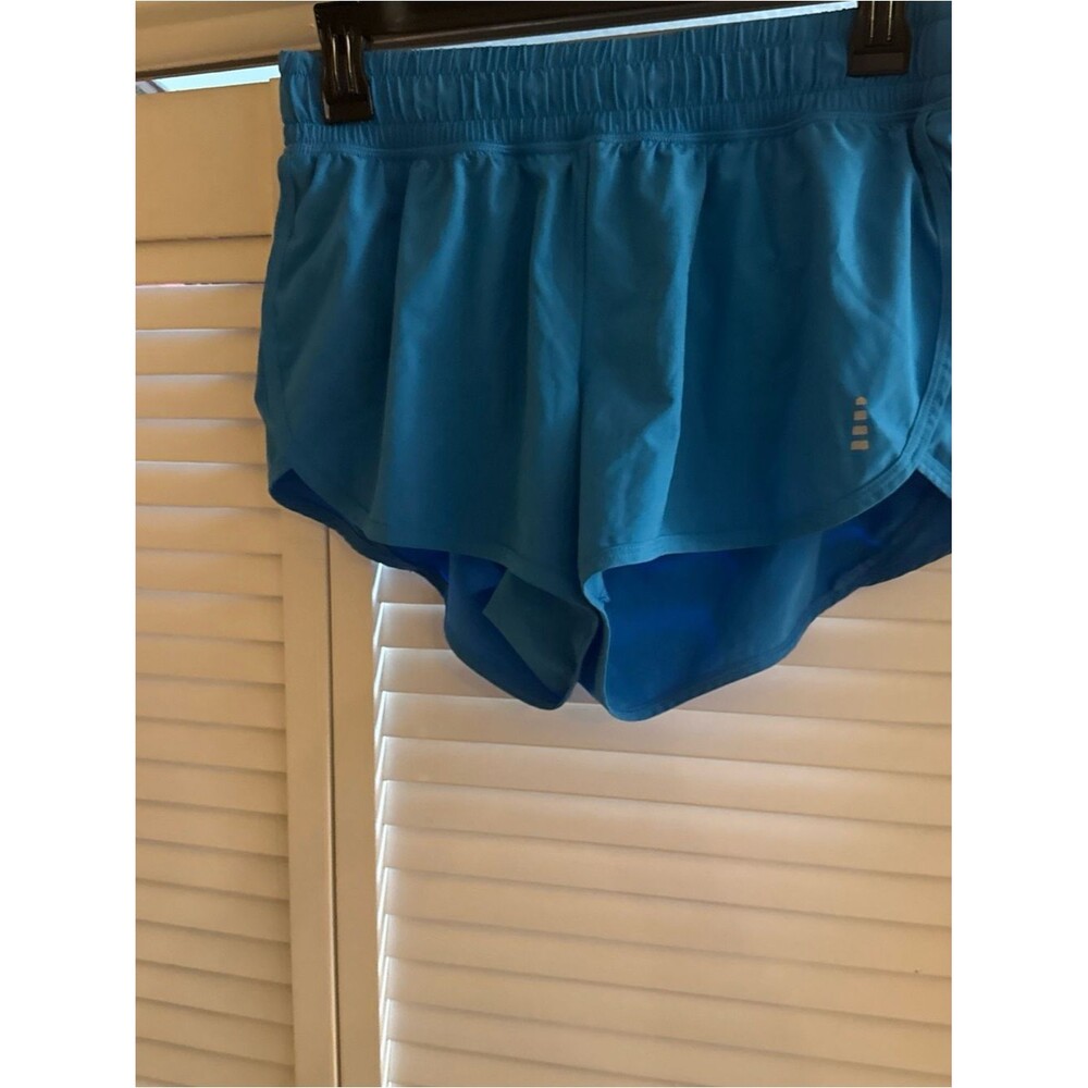 Lands' End Women's Teal Blue Athletic Running Shorts